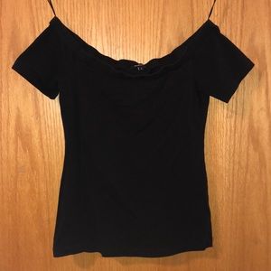 Off the shoulder crop top